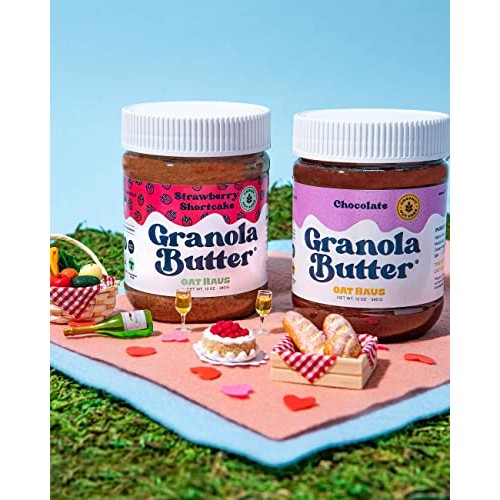 Oat Haus Strawberry Shortcake Granola Butter | Peanut-free, Almo...