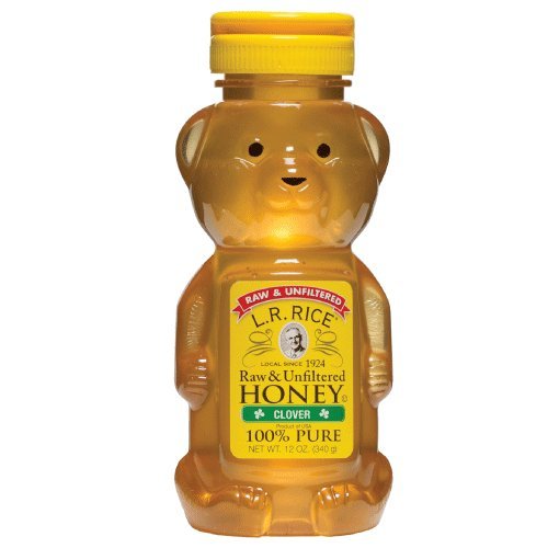 L.R. Rice 100% Pure Unfiltered Clover Honey, 12 Ounce