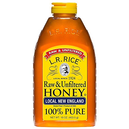 L.R. Rice 100% Pure Unfiltered Local New England Honey, 16 Oz