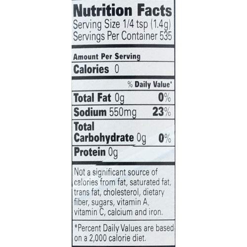 La Baleine Sea Salt Fine Crystals Canister, 26.5 Ounce