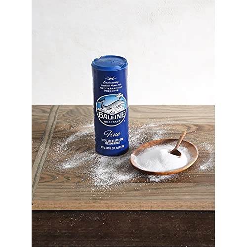 La Baleine Sea Salt Fine Crystals Canister, 26.5 Ounce