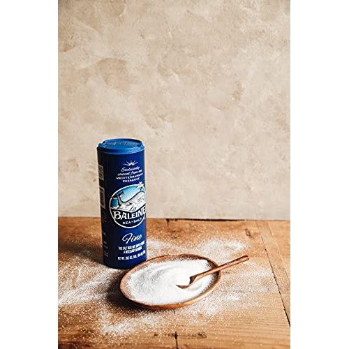 La Baleine Sea Salt Fine Crystals Canister, 26.5 Ounce