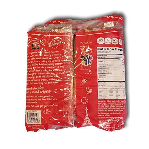 La Boulangere Hazelnut Chocolate Filled French Crepes