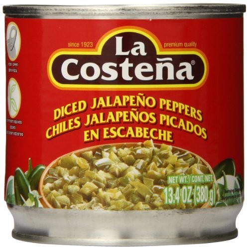 La Costena Diced Jalapeno, 13.4 Ounce Pack Of 12