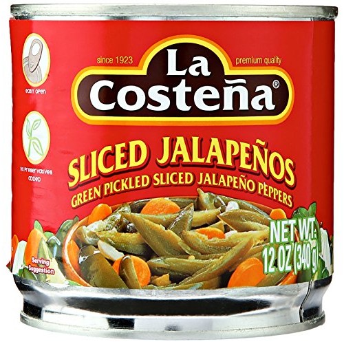 La Costena Pickled Sliced Green Jalapeno Peppers, 12 Oz
