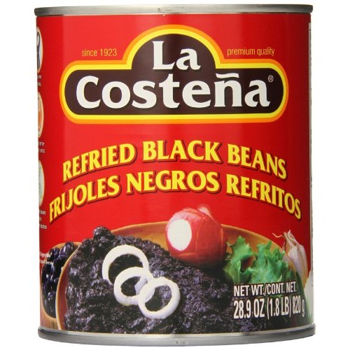 La Costena Refried Black Beans, 28.9 Ounce Pack Of 12