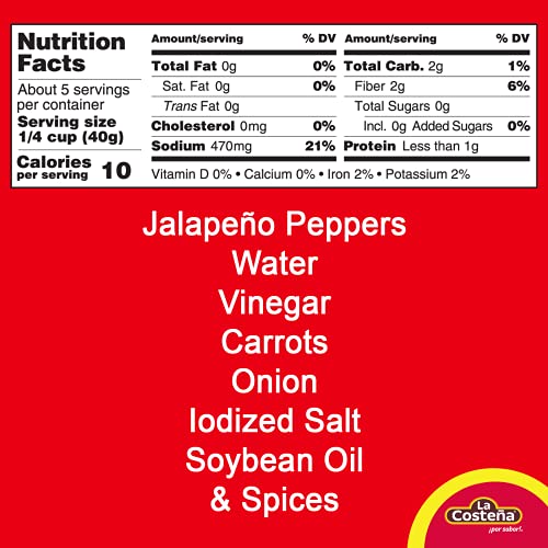 La Costena Sliced Jalapeno, 12 Ounce Pack Of 12