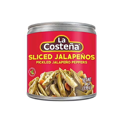La Costeña Sliced Jalapeño Peppers | Pickled Green Hot Jalapeños...