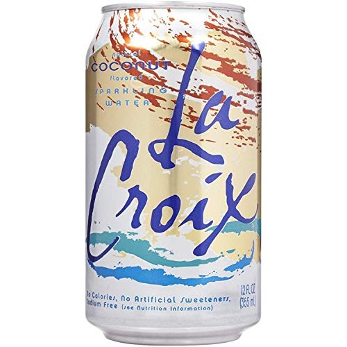 La Croix Coconut Naturally Essenced Flavored Sparkling Water, 12