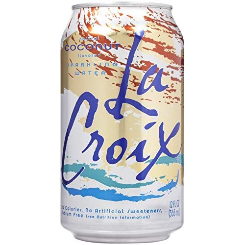 La Croix Sparkling Water, 12 Ounce 48 Cans Coconut