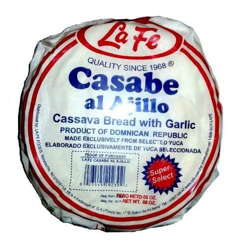 La Fe Casabe De Ajo Super Selected Garlic Cassava Bread From Dom
