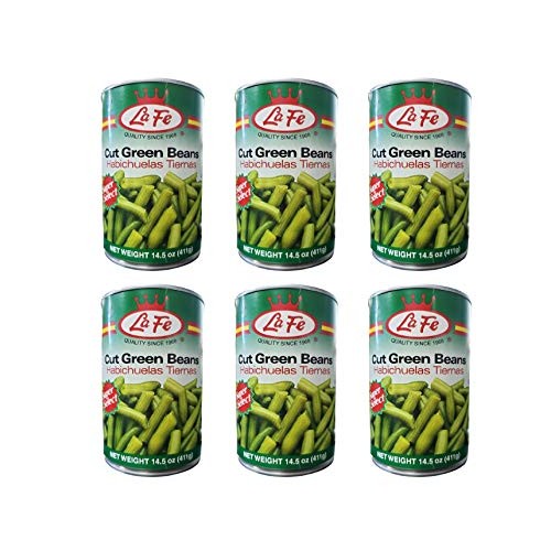 La Fe Cut Green Beans 6 Pack, Total Of 87Oz