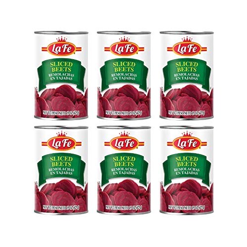 La Fe Sliced Beets 6 Pack, Total Of 90Oz