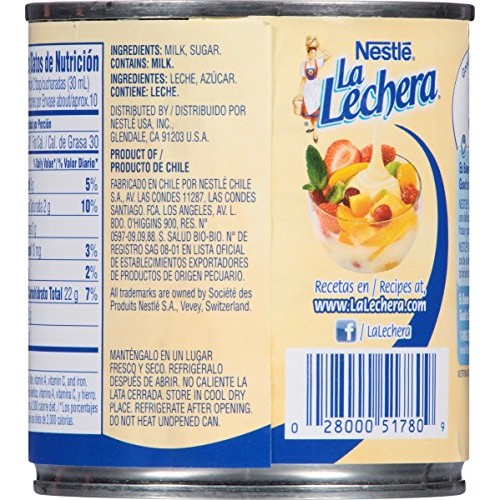 La Lechera Sweetened Condensed Milk, 14 Ounce Pack Of 12