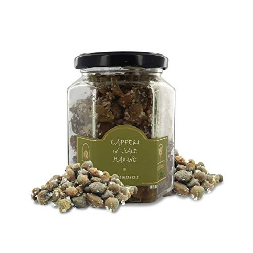 Capers Of Pantelleria In Sea Salt, Large Size, 13/14 Mm - Jar, 2 Capers Of Pantelleria In Sea Salt, Large Size, 13/14 Mm - Jar, 2
