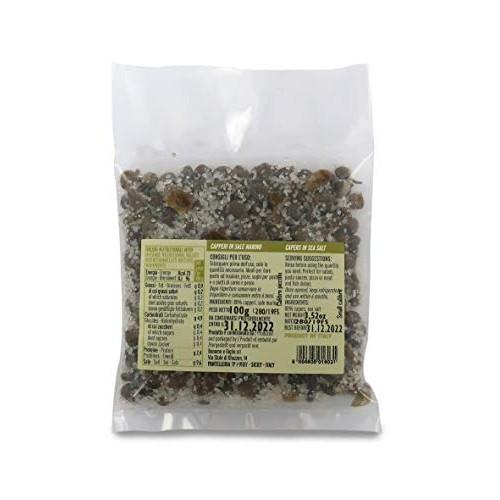 Capers Of Pantelleria In Sea Salt, Small Size, 4/8 Mm - Sachet, Capers Of Pantelleria In Sea Salt, Small Size, 4/8 Mm - Sachet,