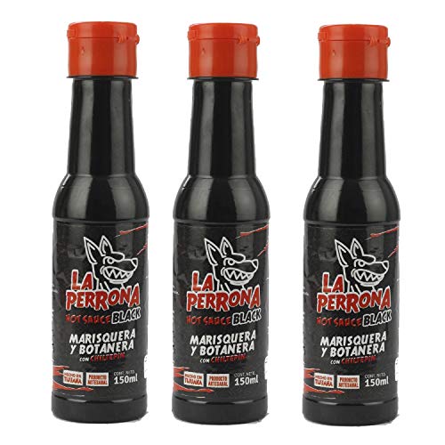 La Perrona Negra Seafood Black Hot Sauce Marisquera Y Botanera 3
