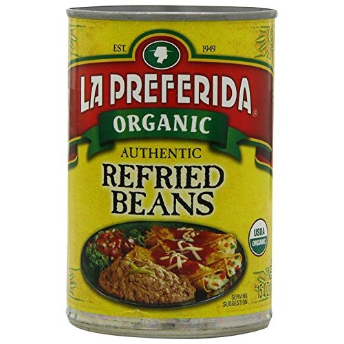 La Preferida Organic Refried Beans, 15 Ounce Pack Of 12