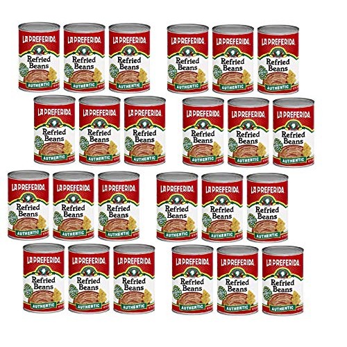 La Preferida Refried Pinto Beans, Authentic, 16 Oz Pack Of 24