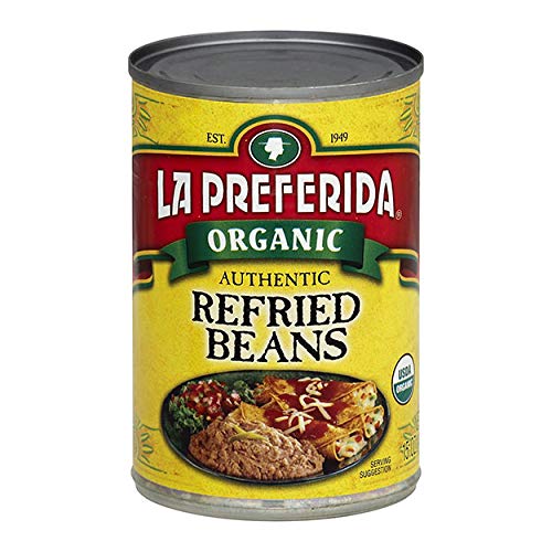 La Preferida Organic Refried Beans, 15 Oz Pack - 6