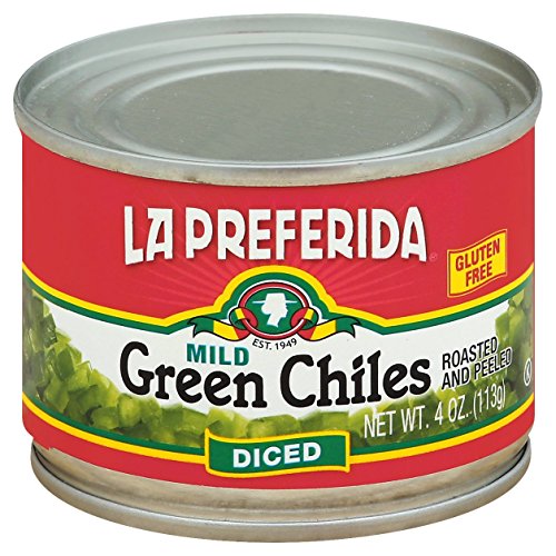 La Preferida Diced Green Chiles, Mild, 4-Ounce Cans Pack Of 24