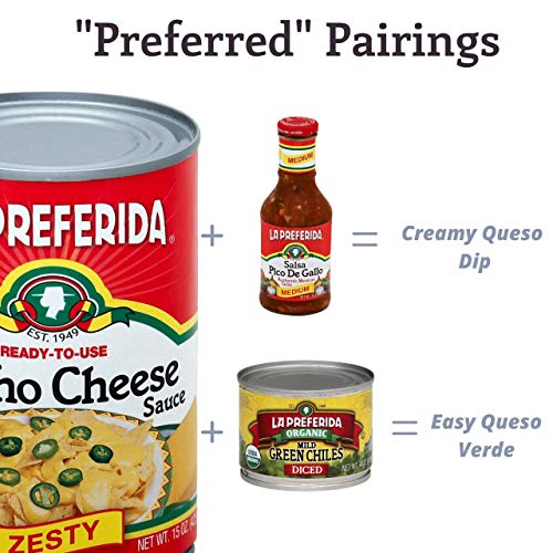 La Preferida Nacho Cheese Sauce, 15 Ounce Pack Of 12