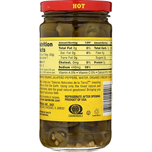 La Preferida Pepper Jalapeno Slice Hot Organic, 11.5 oz