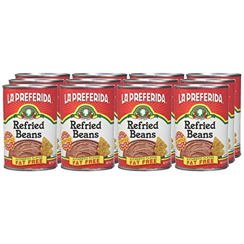 La Preferida Refried Beans Fat Free, 16-Ounce Pack Of 12