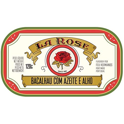 La Rose From Portugal - Gourmet Canned Codfish With Olive Oil An
