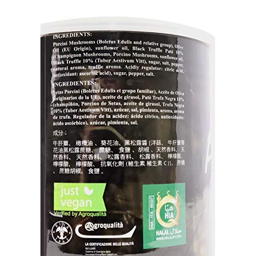 La Rustichella Porcino Vegetarian Pate Black Mushroom 3.2 Ounce