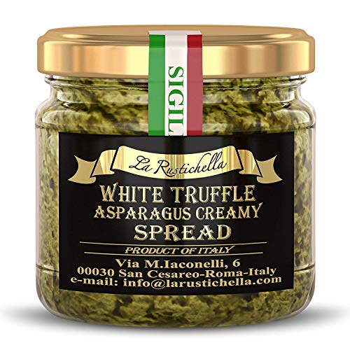 La Rustichella, Oil White Truffle Asparagus Spread, 3.2 Ounce