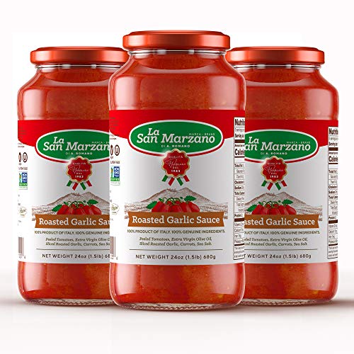 Roasted Garlic Pasta Sauce La San Marzano 100% Product Of Italy