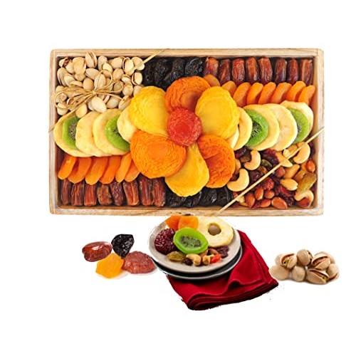 Large 10 Varieties—Holidays Nut And Dried Fruit Gift Basket, — H