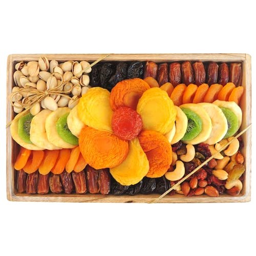 Large 10 Varieties—Holidays Nut And Dried Fruit Gift Basket, — H