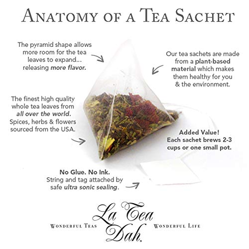 La Tea Dah Tea Sampler Gift Set 18 Variety Assortment-Flavorful