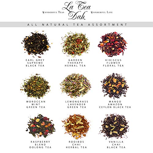 La Tea Dah Tea Sampler Gift Set 18 Variety Assortment-Flavorful