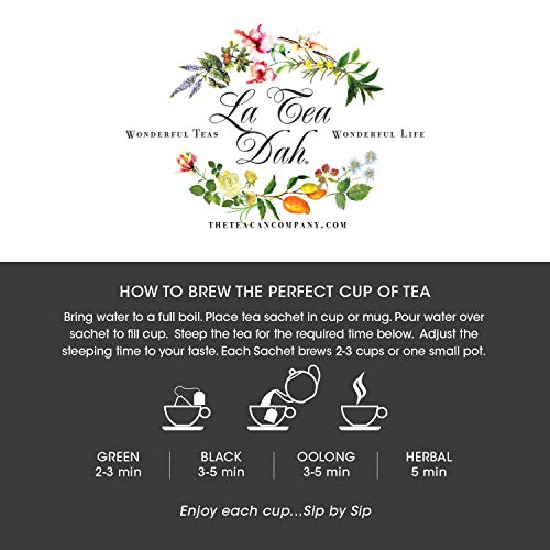 La Tea Dah Tea Sampler Gift Set 18 Variety Assortment-Flavorful