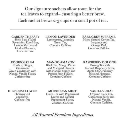 La Tea Dah Tea Sampler Gift Set 18 Variety Assortment-Flavorful