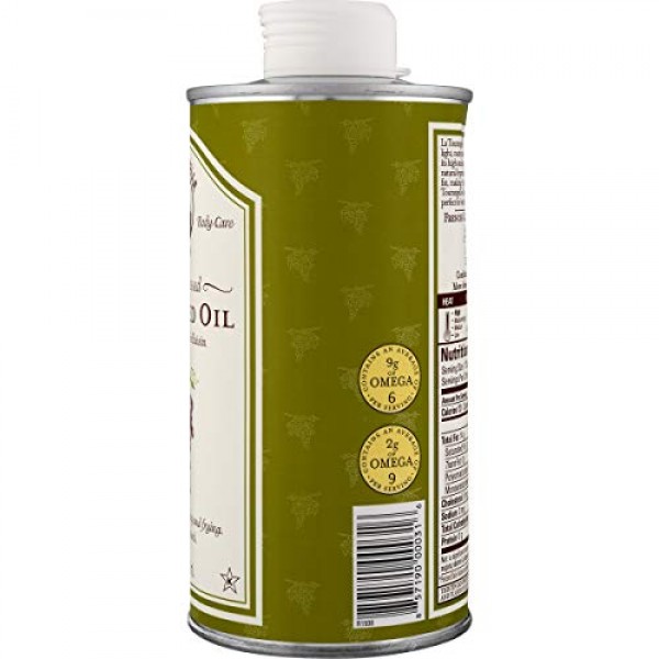 La Tourangelle Grapeseed Oil 16.9 Fl Oz, All-Natural, Artisanal,...
