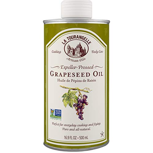 La Tourangelle Grapeseed Oil 16.9 Fl Oz, All-Natural, Artisanal,