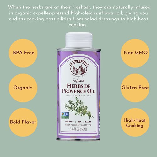 La Tourangelle, Herbs De Provence Infused Sunflower Oil, 8.45 Fl
