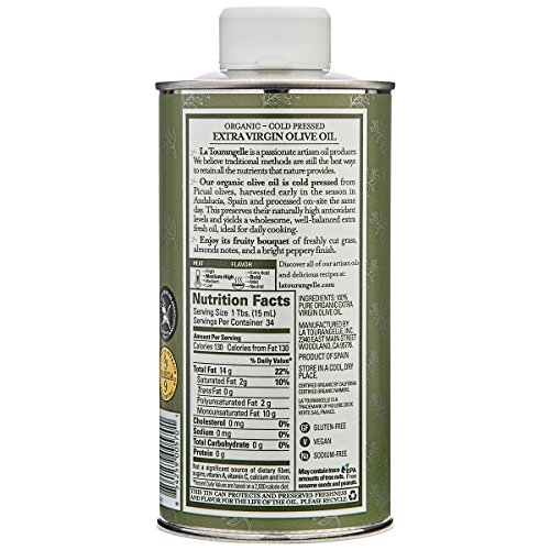 La Tourangelle, Organic Extra Virgin Olive Oil, 16.9 Fl Oz