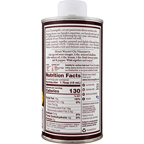 La Tourangelle, Roasted Walnut Oil, 16.9 Fl Oz