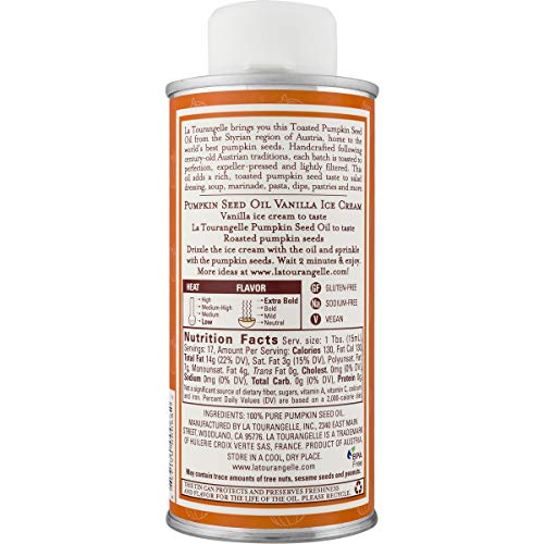 La Tourangelle Toasted Pumpkin Seed Oil 8.45 Fl. Oz., All-Natura
