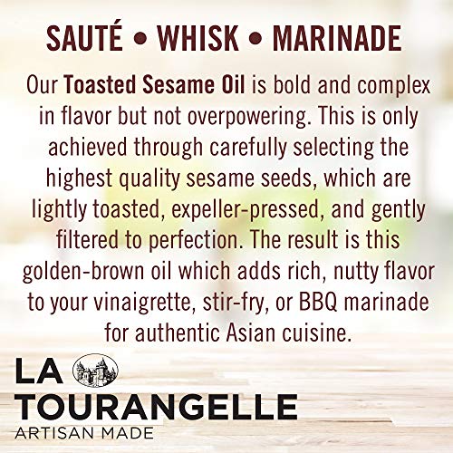 La Tourangelle Toasted Sesame Oil – Rich, Deep, Delicious Flavor