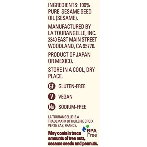 La Tourangelle Toasted Sesame Oil – Rich, Deep, Delicious Flavor