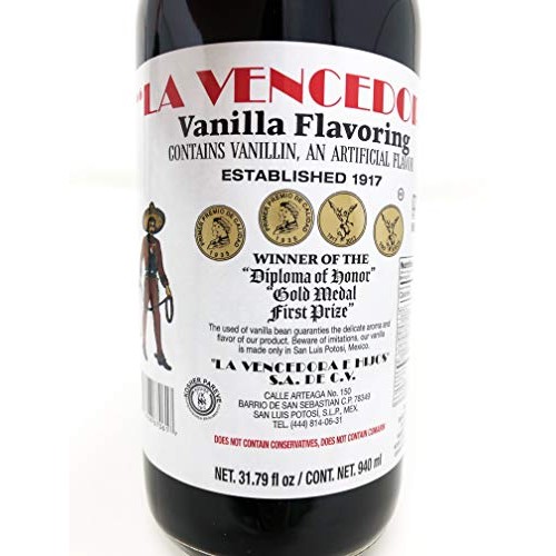La Vencedora Mexican Vanilla Flavoring Extract 31Oz - 1L For 1 G