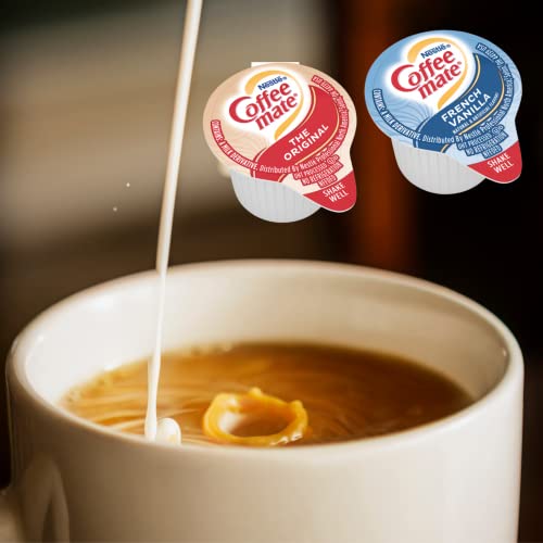 96 Count Single Serve Coffee Cream Creamer, 4 Flavor Varieties,