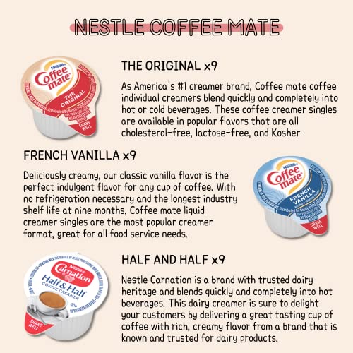 Coffee Creamer Single Variety, 54 Count, 6 Flavor Varieties, Nes
