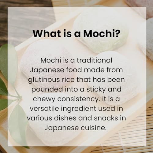 Japanese Rice Cake Mochi Daifuku – 4 Variety Pack of Red Bean, S...